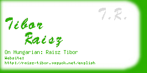 tibor raisz business card